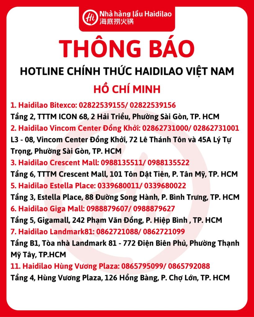 Haidilao Hồ Chí Minh Img1